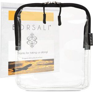 Clear Toiletry Bag - TSA approved quart size